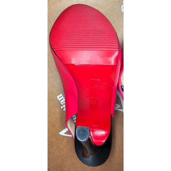 Christian Louboutin Flo slingback pump in hot pink patent leather - Picture 9 of 14